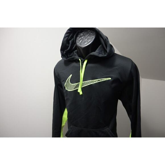 Nike Hoodie Therma Fit Black Pull Over Fleece Sweater Mens Size Small - Picture 1 of 7